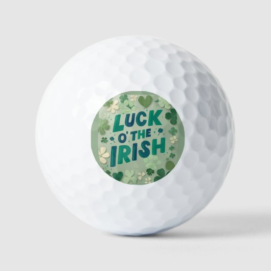 Luck O the Irish golf ball set ゴルフボール (正面)