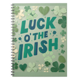 Luck O' The  IRISH Spiral Photo Notebook ノートブック
