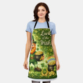 Luck of the Irish All Print Apron エプロン (着用した状態)
