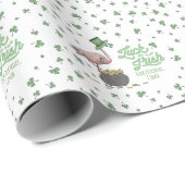 Luck of the Irish Flamingo Shamrock ラッピングペーパー (ロールコーナー)