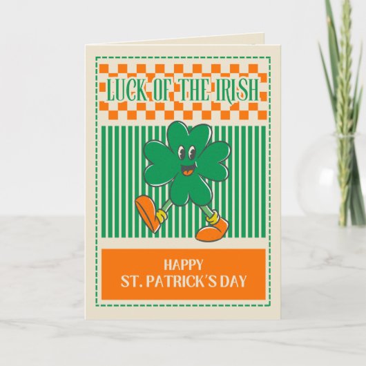 Luck of the Irish Greeting Card カード (正面)