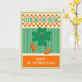 Luck of the Irish Greeting Card カード (黄色い花)
