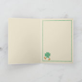 Luck of the Irish Happy Birthday Greeting Card カード (内部)