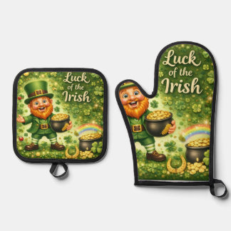 Luck of the Irish Pot Holder Set  鍋つかみ&鍋敷きセット