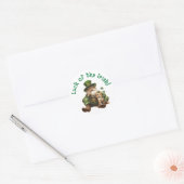 Luck of the Irish Round Sticker Cat & Leprechaun ラウンドシール (封筒)
