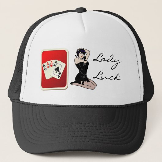 Luck Poker Hat女性 キャップ (正面)