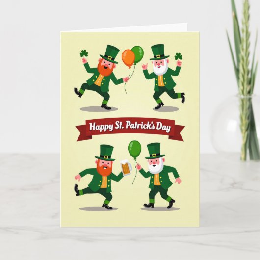 Luck St Patricks Day Card For Husband カード (正面)