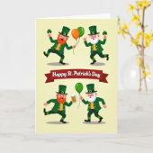 Luck St Patricks Day Card For Husband カード (黄色い花)