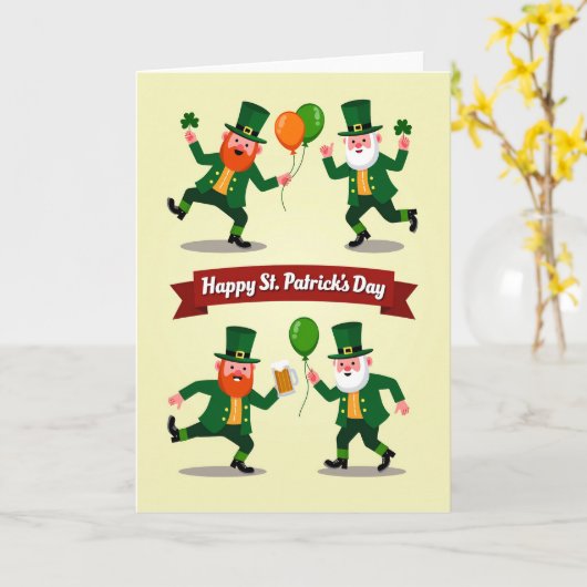 Luck St Patricks Day Card For Husband カード (黄色い花)