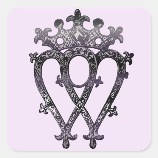 Luckenbooth, Scotlandスコットランド伝統ラブトークン スクエアシール (正面)