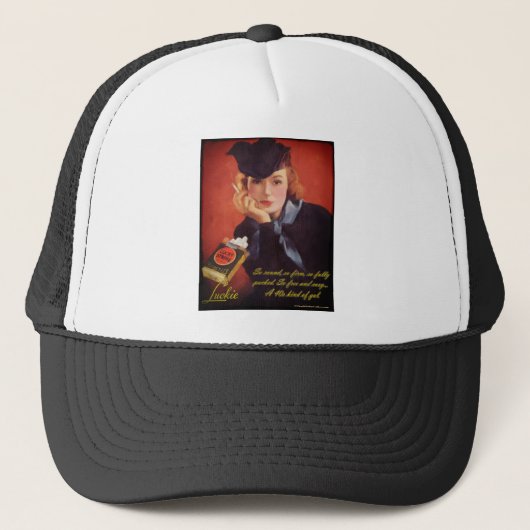 "Luckie"のトラック運転手の帽子 キャップ (正面)