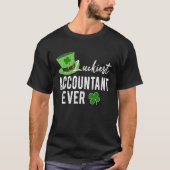 Luckiest Accountant Ever Accounting CPA St Patrick Tシャツ (正面)