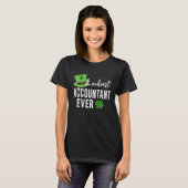 Luckiest Accountant Ever Accounting CPA St Patrick Tシャツ (正面フル)