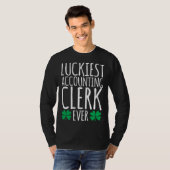 Luckiest Accounting Clerk Accountant  St Patricks  Tシャツ (正面フル)