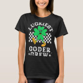 Luckiest Coder Crew Comp SciコンピュータサイエンスSt P Tシャツ (正面)