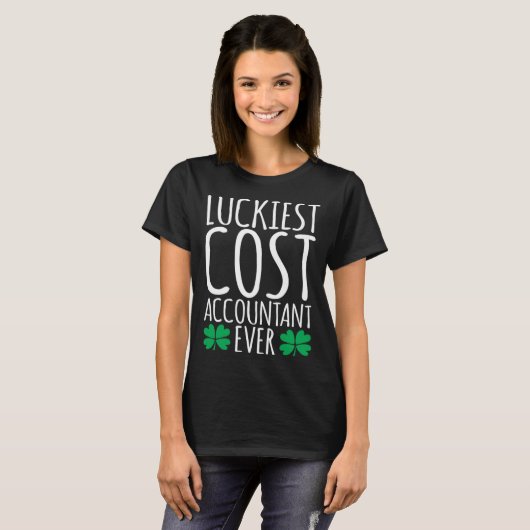 Luckiest Cost Accountant Ever  St Patricks Day Tシャツ (正面フル)