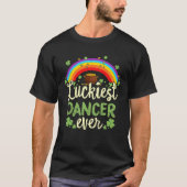Luckiest Dancer Ever St Patricks Day Rainbow Men W Tシャツ (正面)