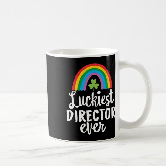 Luckiest Director Ever St Patrick Day Shamrocks  コーヒーマグカップ (右)