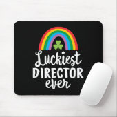 Luckiest Director Ever St Patrick Day Shamrocks  マウスパッド (マウス)