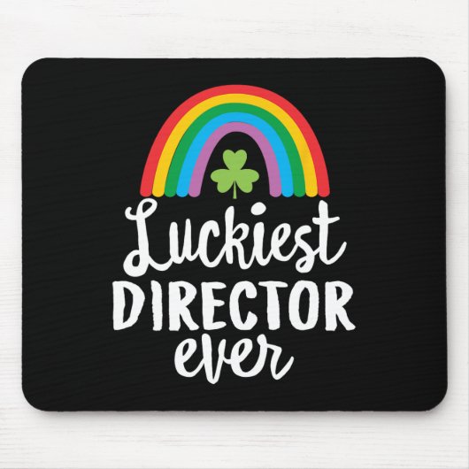 Luckiest Director Ever St Patrick Day Shamrocks  マウスパッド (正面)