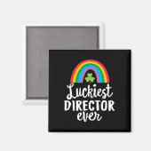 Luckiest Director Ever St Patrick Day Shamrocks  マグネット (正面/裏面)