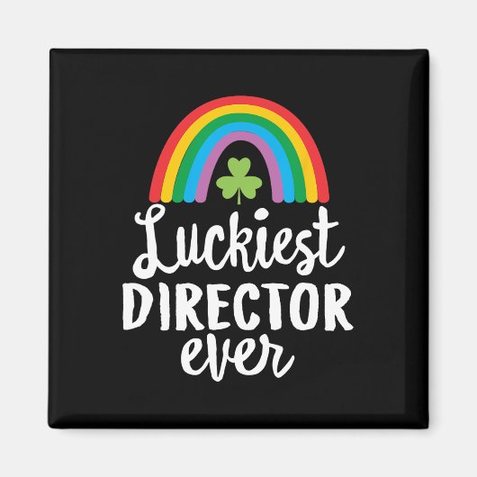 Luckiest Director Ever St Patrick Day Shamrocks  マグネット (正面)