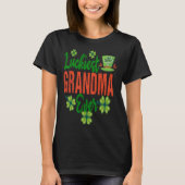 Luckiest Grandma Ever ST Patrick s Day Shamrock Le Tシャツ (正面)