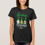Luckiest Teacher Ever Funny Gnomies St Patrick's D Tシャツ (正面)