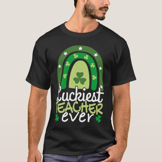 Luckiest Teacher Ever I School Class St Patricks D Tシャツ (正面)