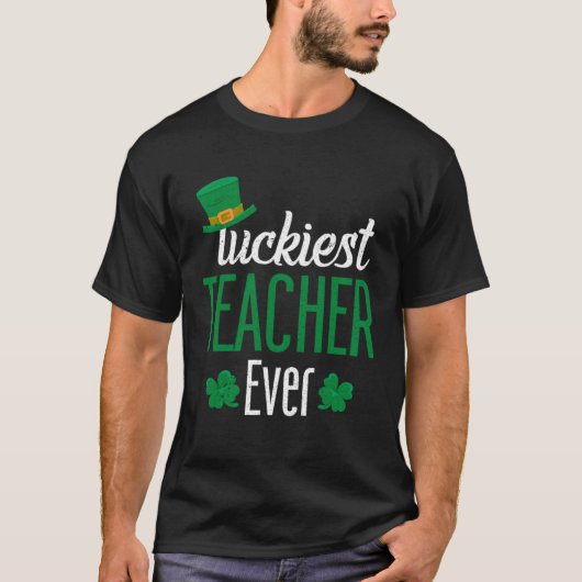 Luckiest Teacher Ever St Patricks Day School  Iris Tシャツ (正面)
