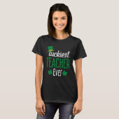 Luckiest Teacher Ever St Patricks Day School  Iris Tシャツ (正面フル)