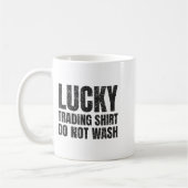 Lucking Trading Shirt Funny Stock Market Traders G コーヒーマグカップ (左)