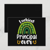 Luckkiest校長エバースクールセントパトリックの日 ポストカード (正面/裏面)