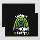 Luckkiest校長エバースクールセントパトリックの日 招待状 (正面/裏面)