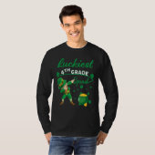Luckkiest 4等分隊Dabbing Leprechaun St Pat Tシャツ (正面フル)