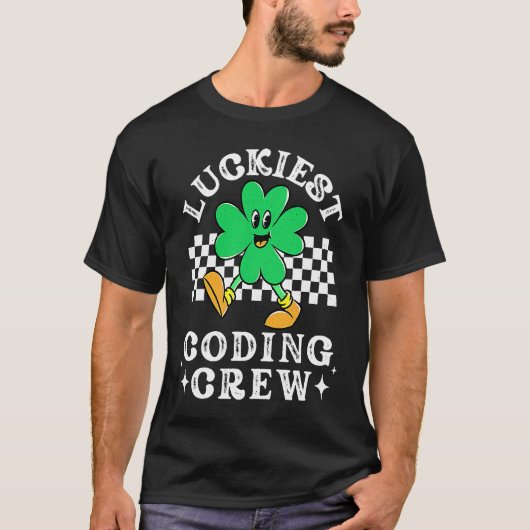 Luckkiest Coding Crew Comp Sci Computer Science St Tシャツ (正面)