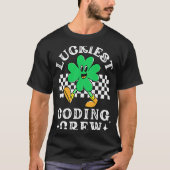 Luckkiest Coding Crew Comp Sci Computer Science St Tシャツ (正面)