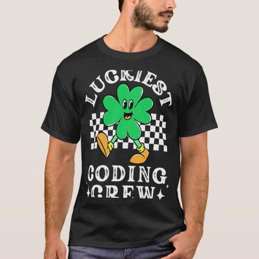 Luckkiest Coding Crew Comp Sci Computer Science St Tシャツ (正面)