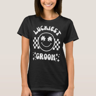 Luckkiest Groom Let Get Lucked UpバチェロレッテRet Tシャツ