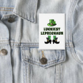 Luckkiest Leprechaunマッチングセントパトリックの日 缶バッジ (インサイチュ)