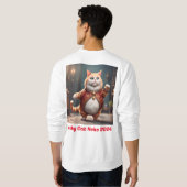 Lucky パーソナライズされた Cat 2024メンズベーシックSweatshirt スウェットシャツ (裏面フル)