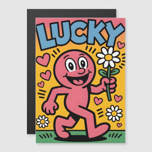 Lucky. マグネット招待状 (正面/裏面)