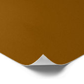 Lucky 4 Leaf Irish Clover brown matte poster ポスター (角)