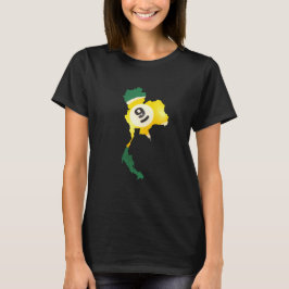 Lucky 9 ball in the shape of Thailand Tシャツ