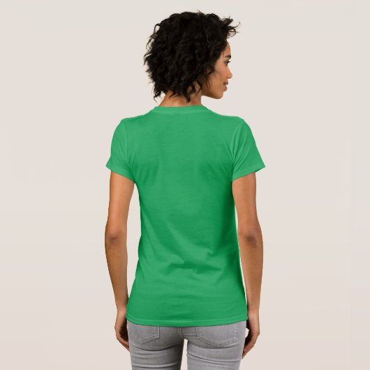 Lucky And Caffeinated Shamrock Tシャツ (裏面フル)