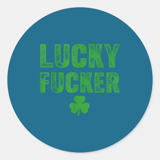 Lucky And Lucky Forer St Patricks Day  ラウンドシール (正面)