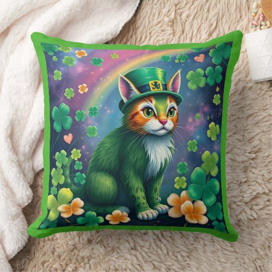 Lucky Animals in Disguise - St. Patrick’s Day Fun クッション (ブランケット)