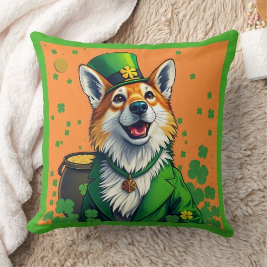 Lucky Animals in Disguise - St. Patrick’s Day Fun クッション (ブランケット)