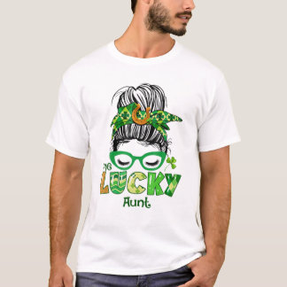 Lucky Aunt Messy Bun St Tシャツ