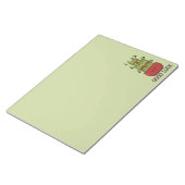 Lucky Bamboo Plant with Greeting ノートパッド (アングル)